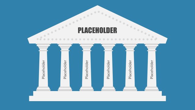 6-Step Pillar Diagram PowerPoint Template