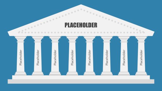 8-Step Pillar Diagram PowerPoint Template