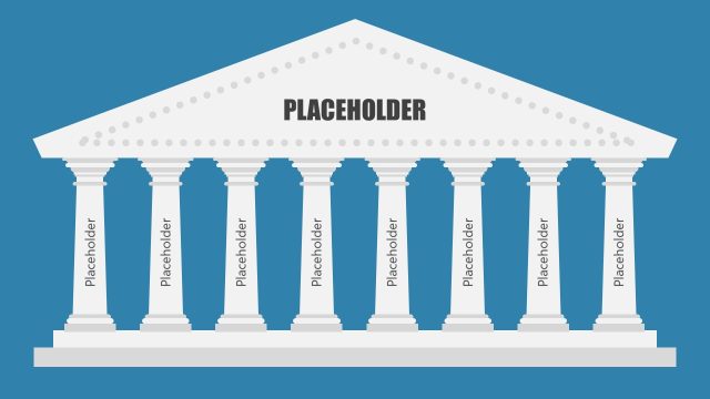 8-Step Pillar Diagram PowerPoint Template
