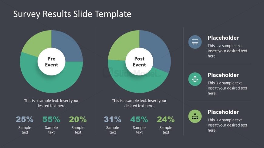 Customizable Survey Template Slide with Text