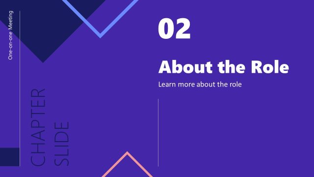 About the Role Slide with Dark Background