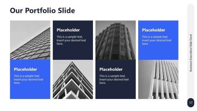 Our Portfolio Slide – Business Executive Slide Deck