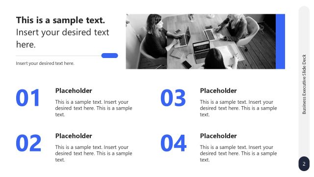 Four Points Slide – Business Pitch Deck