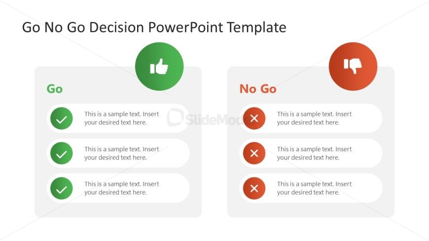 Go No Go Decision Template Layout