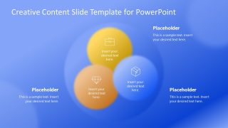 PowerPoint Concentric Circles Multi-Color Diagram Slide