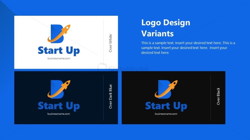 PowerPoint Logo Model Slide for Presentation