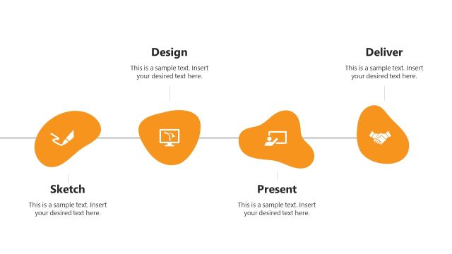 Logo Designing Process Timeline Slide