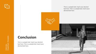 PPT Conclusion Slide Template for Interview Presentation