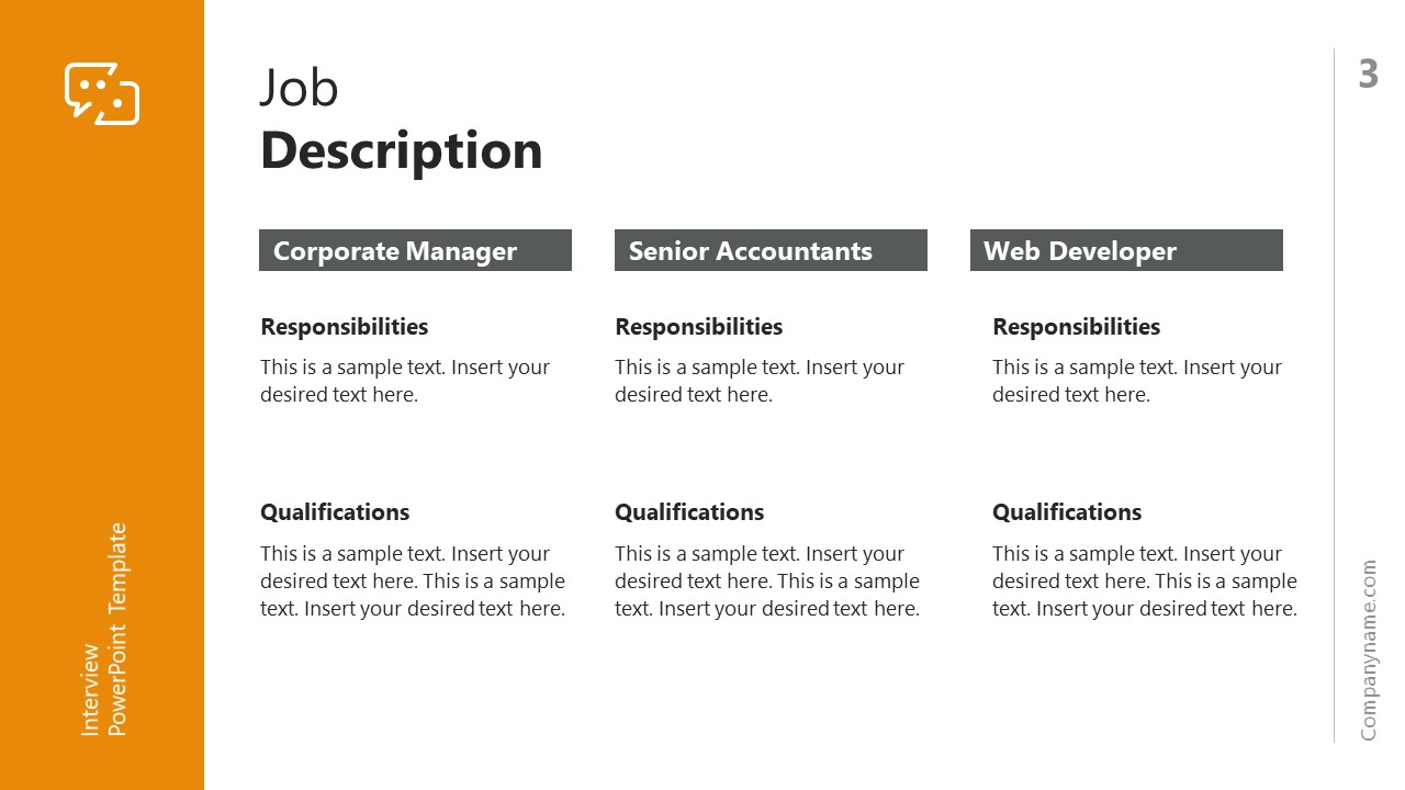 Interview powerpoint template google slides