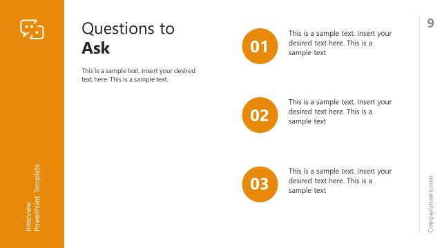 Questions To Ask Slide for Interview PowerPoint Template