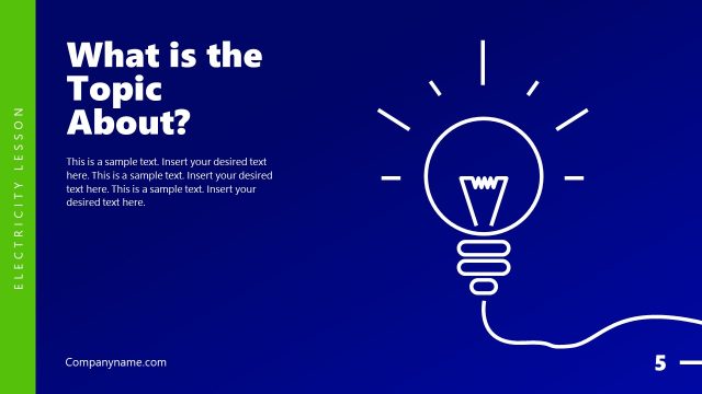 About The Topic Infographic Slide