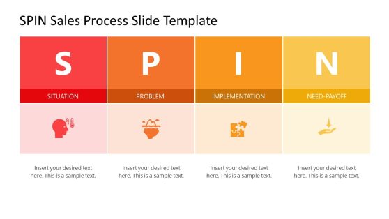 SPIN Sales Process PowerPoint Template