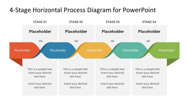 4 Stages Diagram Braid PowerPoint Design