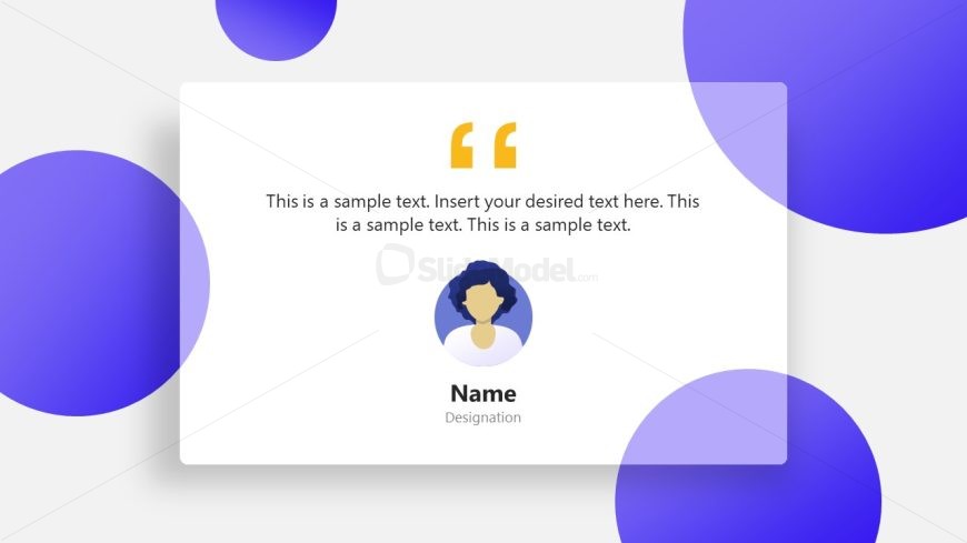 Client Testimonial Slides PPT Template