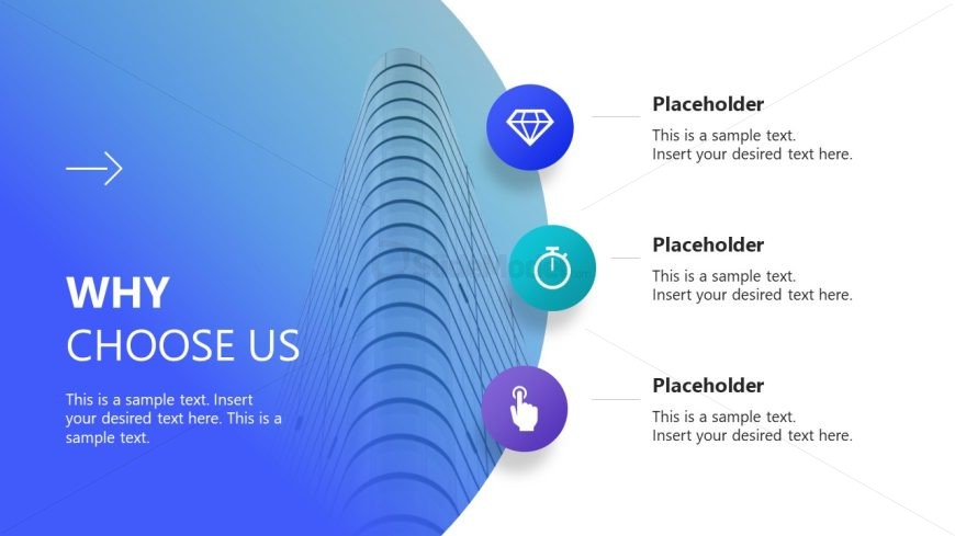 PowerPoint Slide Template for Why Choose Us Presentation