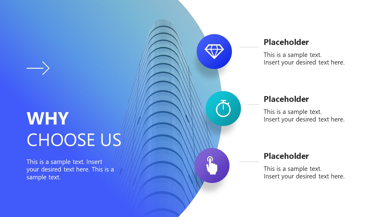 PowerPoint Slide Template for Why Choose Us Presentation