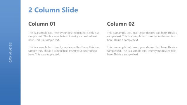 Editable 2 Columns Slide – Data Analysis Template