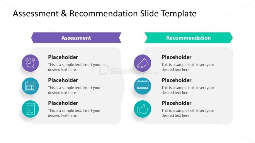 Editable Assessment & Recommendation Slide