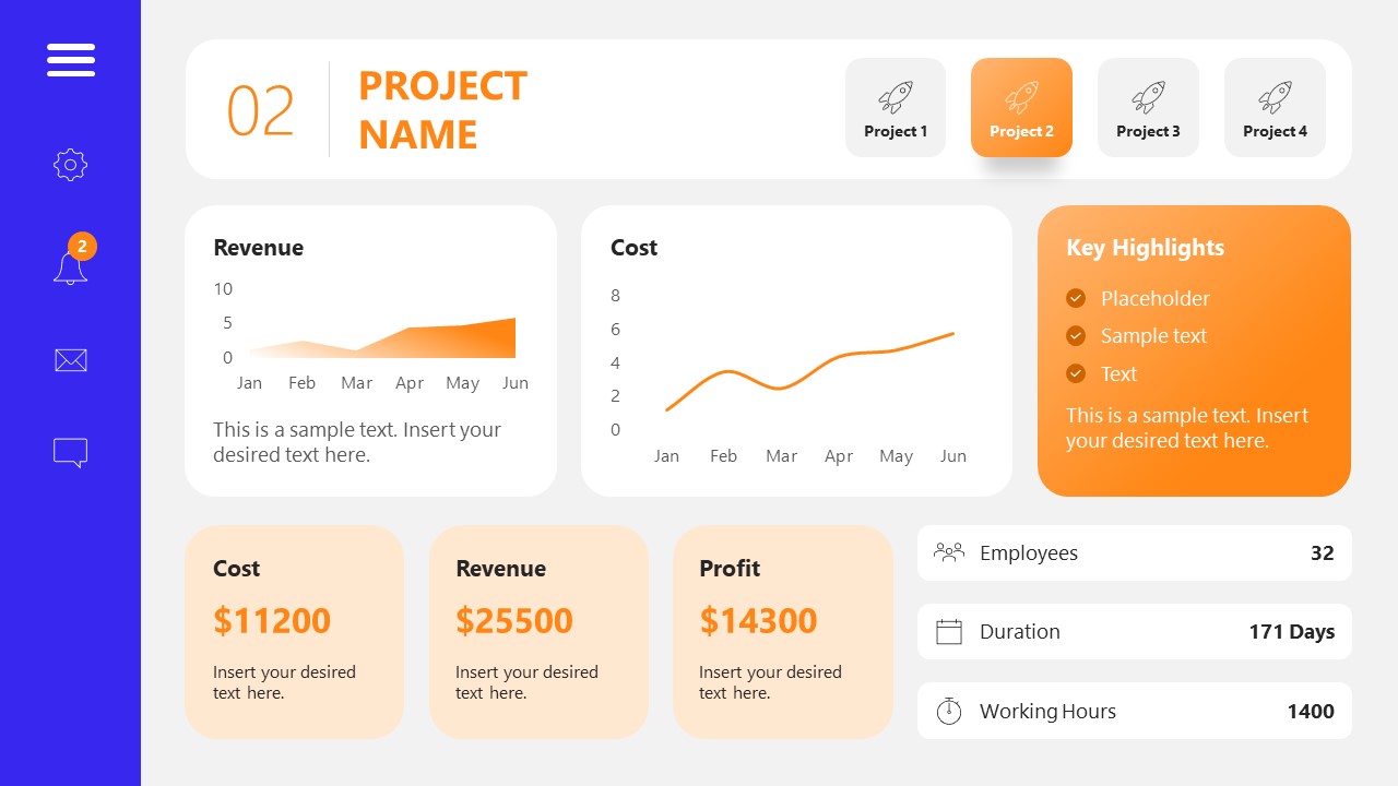 Project Summary PowerPoint Template & Slides