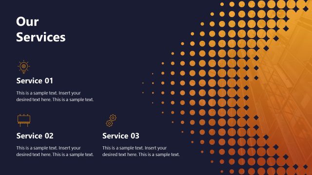 Business Presentation Slide Deck – Our Services Slide