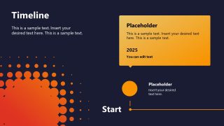 Timeline PPT Template Slide for Business Presentation