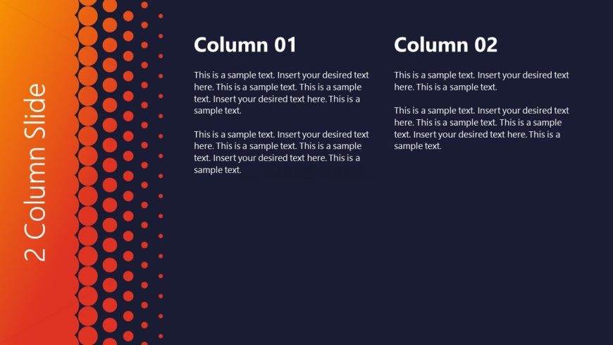Editable Columns Slide for Business Presentation