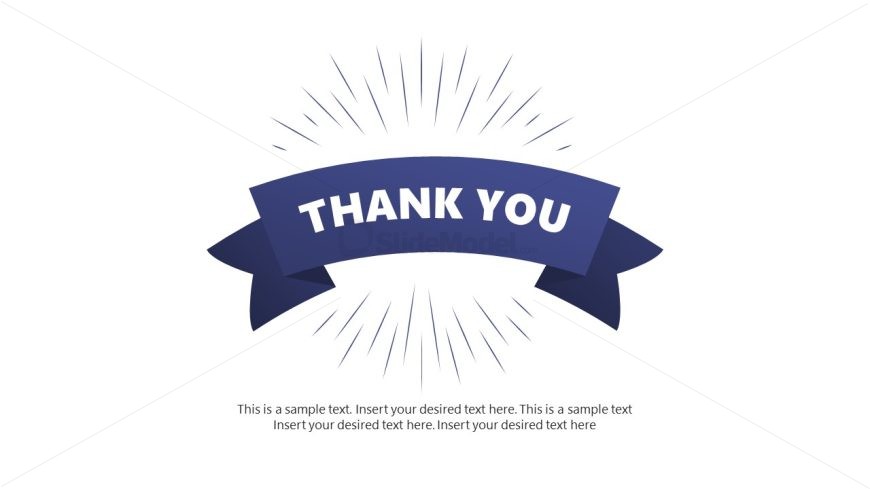 PowerPoint Modern Thank You Slide with Editable Components