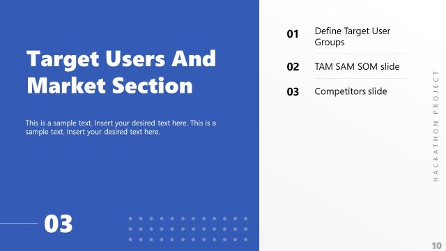 Target Users Section Hackathon Project Template