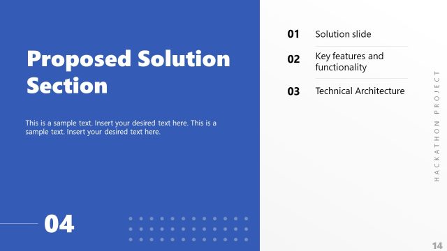 Proposed Solution Section Slide