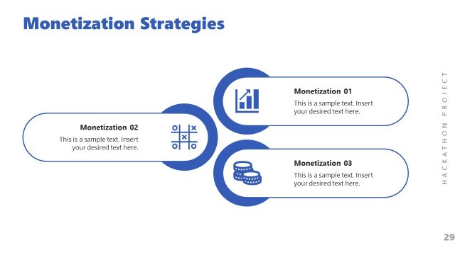 PowerPoint Template Slide for Monetization Strategies