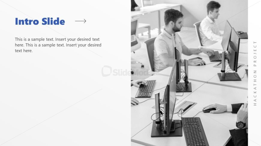 Intro Slide for Hackathon Project PowerPoint Template