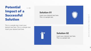 Hackathon Project PPT Presentation Template - Potential Impact Slide 