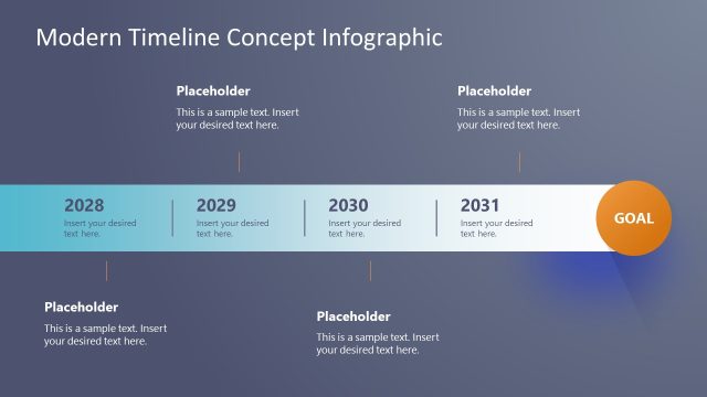 Modern Timeline Concept Infographic Template