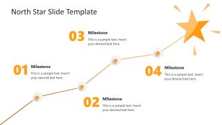 White Background North Star PPT Slide Layout for Presentation