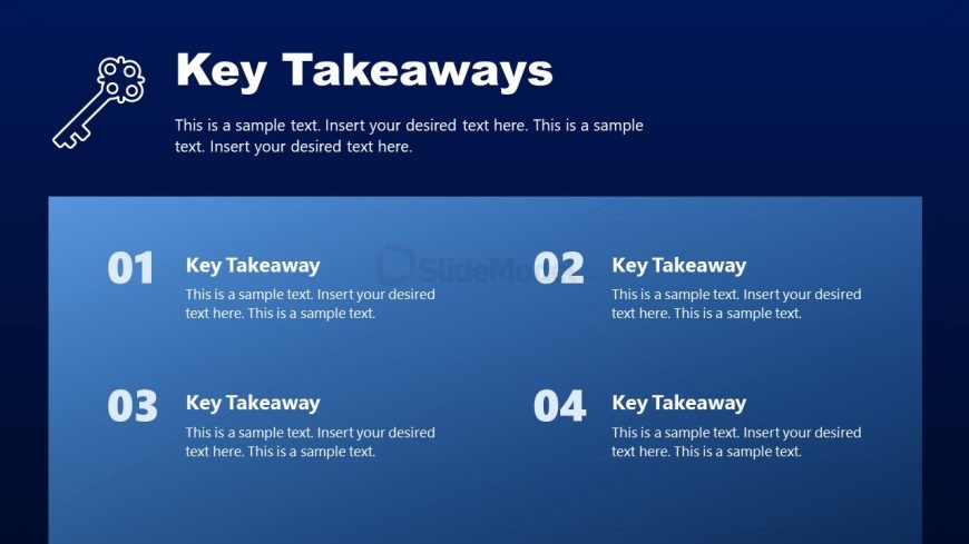Key Takeaways Infographics Slide for Presentation