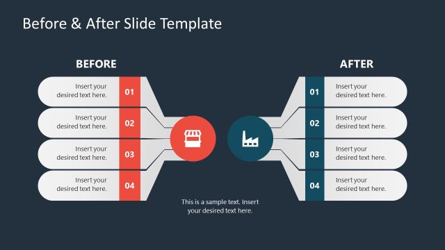 Extended Arrows Diagram Slide – Before & After Template