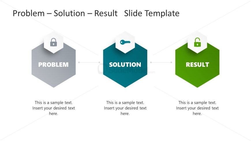 Hexagon Diagram - Problem Solution Result Template