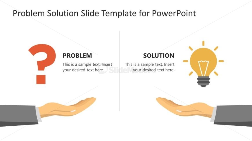 PPT Problem & Solution Presentation Slide with Icons
