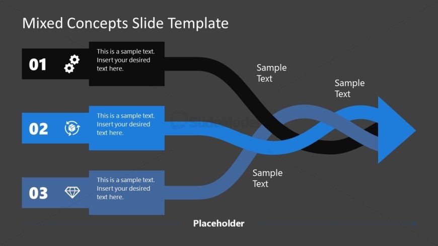 Mixed Concepts Editable Diagram with Numbers