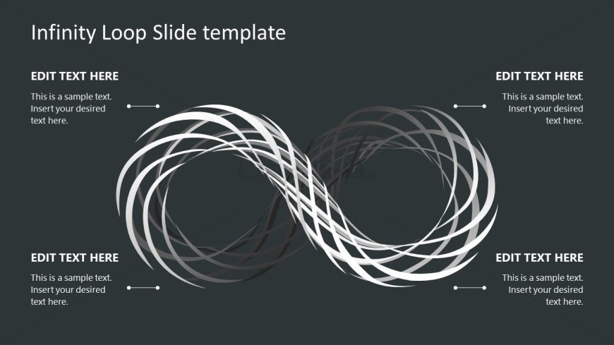 Infinite Loop Slide Template with Text Boxes