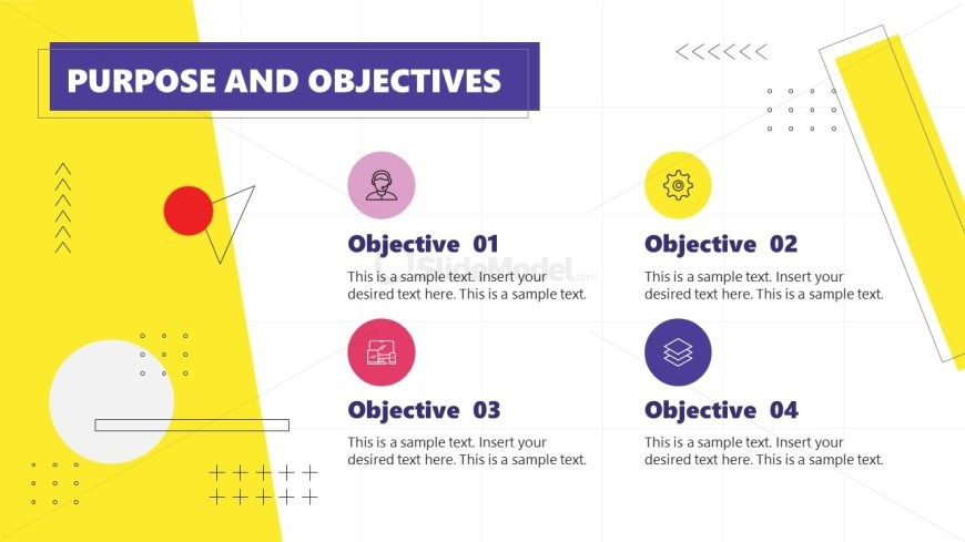 Purpose and Objective Slide  - Editable Operations Metrics Recognition Program Template