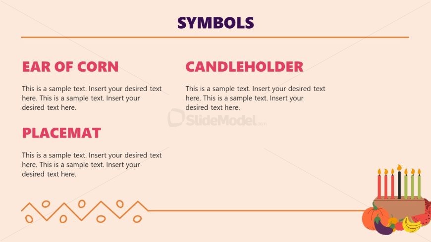 Editable Kwanzaa Presentation Slide for Symbols