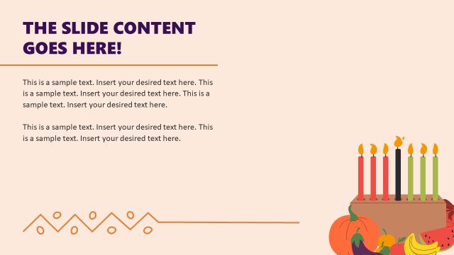 Editable Kwanzaa Template for PowerPoint Presentation