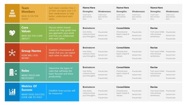 Team Charter PowerPoint Template