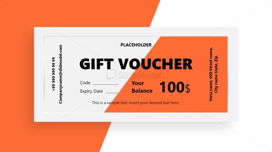 Customizable Gift Certificate PowerPoint Template