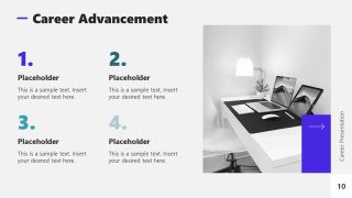 Career Advancement Slide for Career Presentation PowerPoint Template