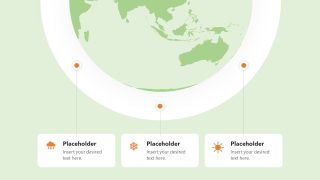 Earth Diagram Template for PowerPoint with Text Boxes