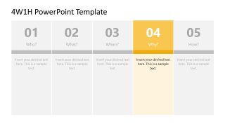 Why Question Spotlight Slide - 4W1H PowerPoint Template for Presentation