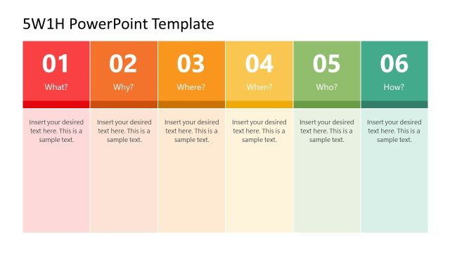 5W1H PowerPoint Presentation Template