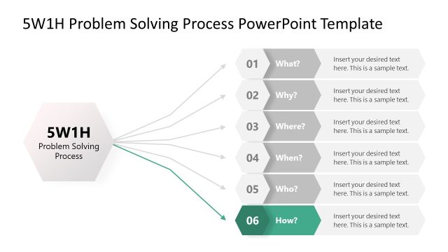 PPT Template for 5W1H Problem Solving Presentation